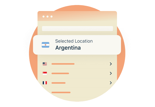 Halten Sie Ihr digitales Leben vernetzt Einige Website blockieren möglicherweise IP-Adressen außerhalb Argentinien. Mit ExpressVPN können Sie au...
